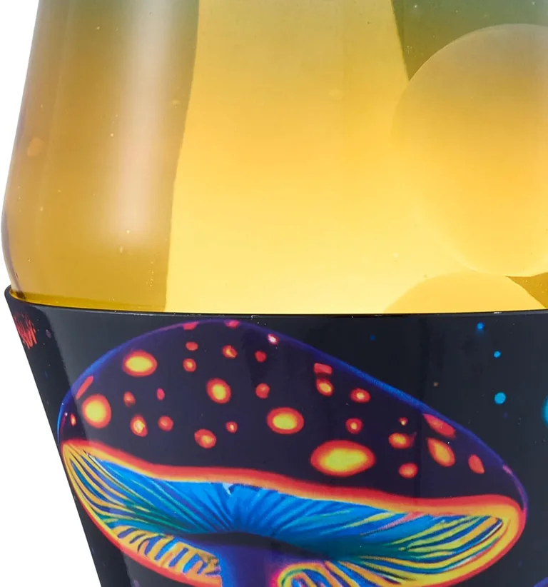 Trippy Shrooms Lava Lite lamp — finish detail