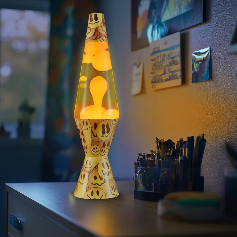 Grinning Globs Lava Lite lamp — room setting